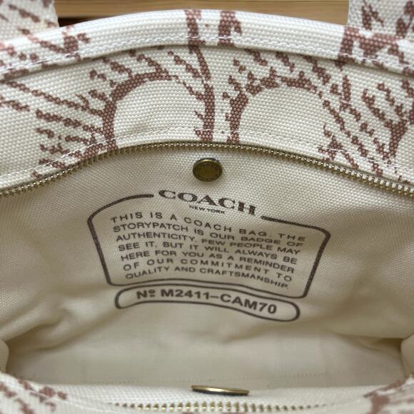 NWT Coach CAM70 Cargo Tote Bag With Signature Canvas - Picture 6 of 9